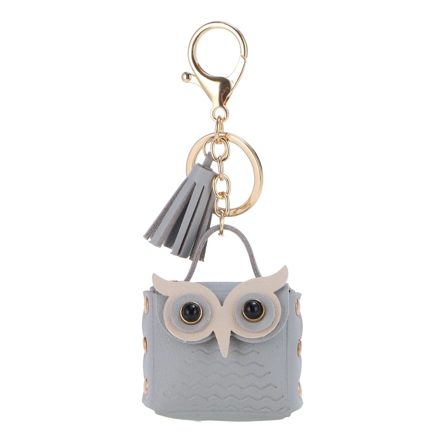 Mini Owl Coin Purse Keychain Bag – Small Pouch Backpack Decoration for Women Girls