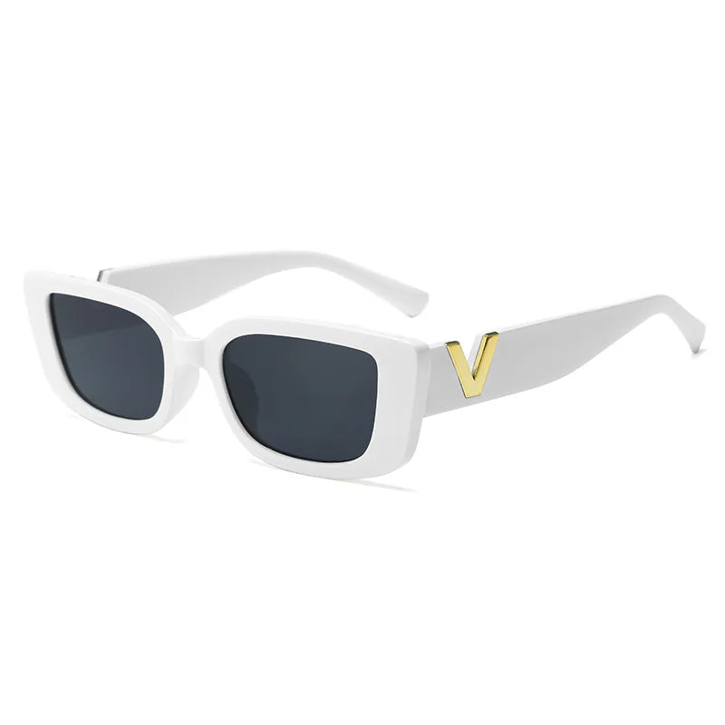Small V-Shaped Sunglasses Women Square Designer UV400 Fashion Outdoor Eyewear
