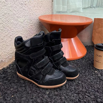 Thick-soled Casual Sneakers New Women's Versatile Fashion Casual Shoes Stylish Retro High-top Design Comfortable Sports Shoes