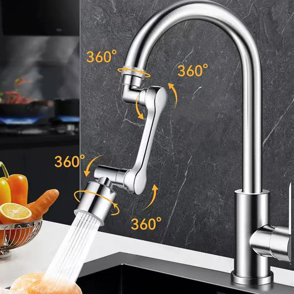 Metal Universal 1080° Rotation Faucet Sprayer Head For Kitchen Washbasin Extension Faucet Bubbler Sink Tap Splash Nozzle