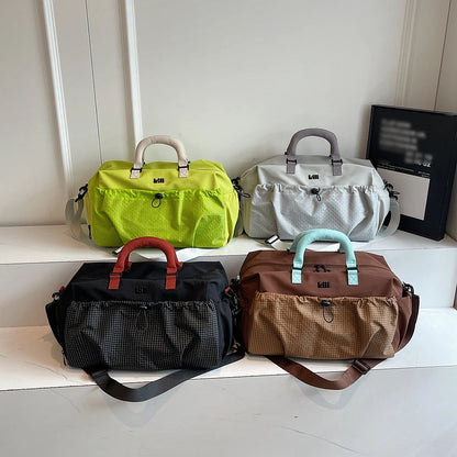 Large Capacity Travel Bag, Lightweight Short-Distance Boarding Bag, Dry and Wet Separation, Crossbody Fitness Bag, Luggage Bag