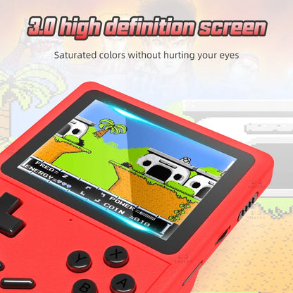 GB300 Portable Handheld Game Player 3.0 inch Screen TV Video Game Console AV Output Retro Game Console Built-in 8G 6000+ Games