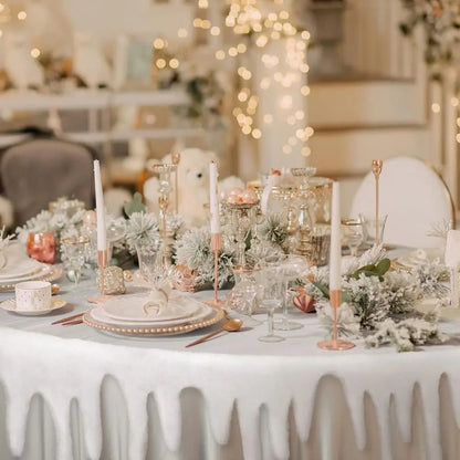 1pc 120x36cm Christmas Fake Snow Blanket Icicle Snow Fireplace Blanket Roll Snow Blanket Village Fluffy Icicle Snow Table Runner