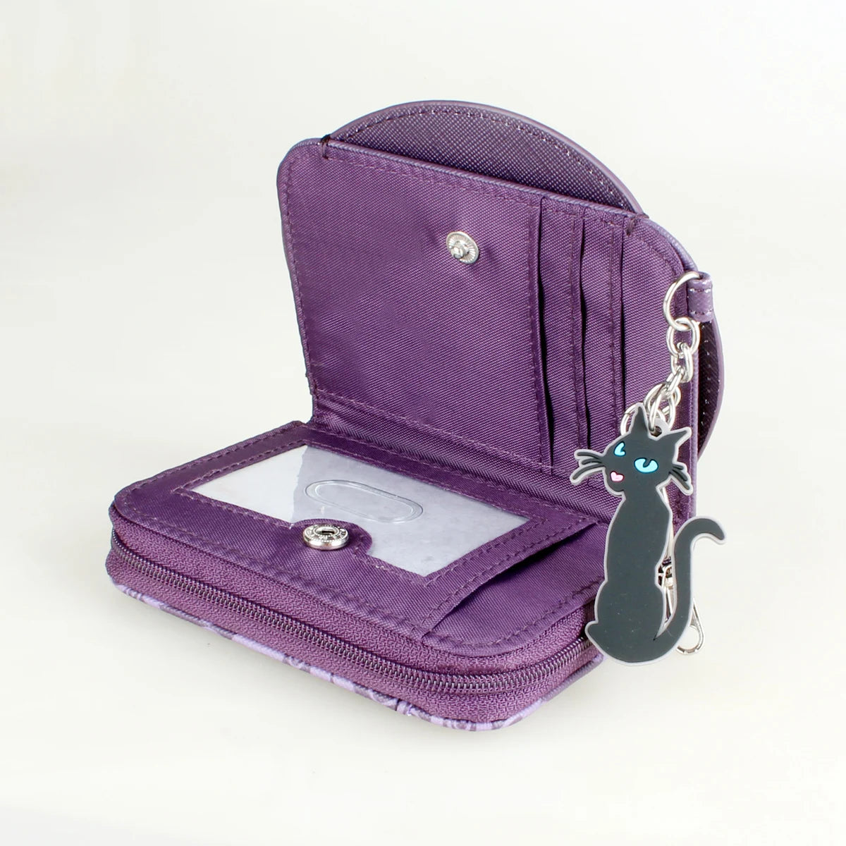 Anime Cartoon Women's Wallet – Cute Girl Coin Purse & Card Holder with Keychain