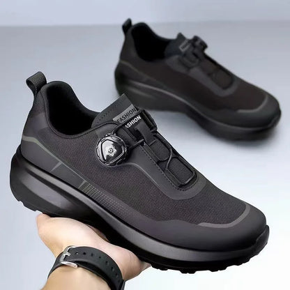 Fashion Casual Men's Shoes Designer Rotating Buckle Men Sneakers Thick-Soled Comfortable Outdoor Walking Shoes Zapatillas Hombre