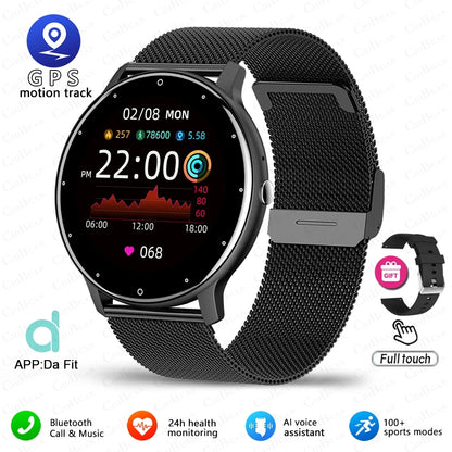 2025 Men’s Sports Smartwatch Fitness Tracker Heart Rate Full Touch Bluetooth Call