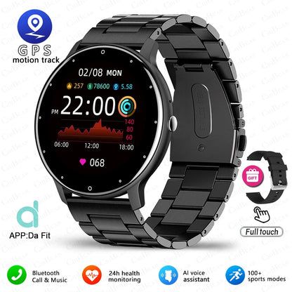 2025 Men’s Sports Smartwatch Fitness Tracker Heart Rate Full Touch Bluetooth Call