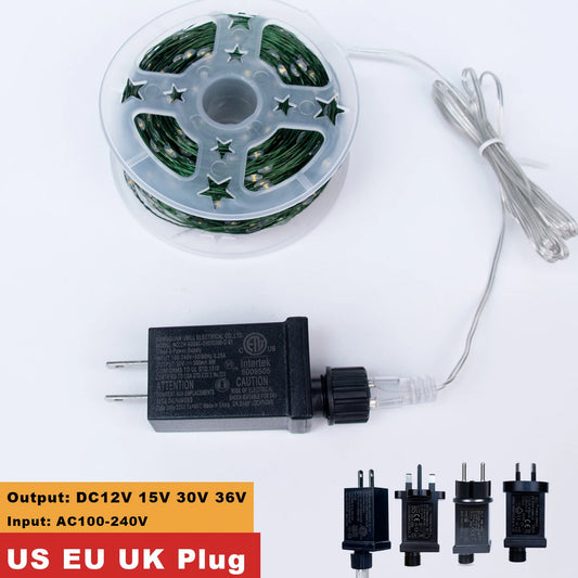 Twinkle Star Christmas Tree Decoration Fairy Lights Green Copper wire 30M 50M 100M 120M 200M 300M Plug in Garland String Light