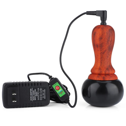 Hot Stone Vibration Massager Guasha Bianstone Spa Tool Muscle Relaxation Therapy