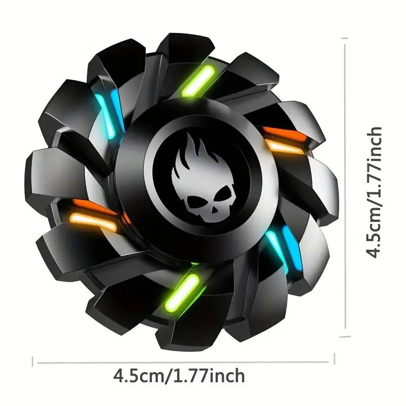 Luminous Fidget Spinner EDC Metal High-grade Stress Relief Rainbow Light Fingers Toy For Children Adult Fast Delivery Products