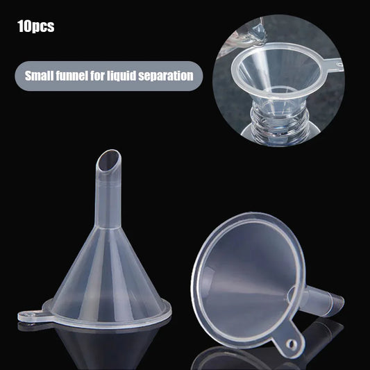 10pcs 30mm Small Plastic For Perfume Diffuser Bottle Bottles Bar Wine Flask Funnel Small Mouth Funnels