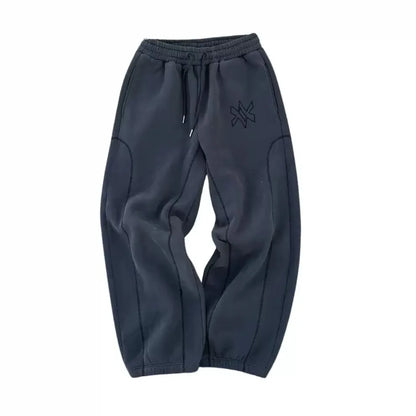 American Y2K Casual Zipper Hoodie Sweatpant Two Piece Set HipHop Oversized Embroidery Sweatshirts Men Women Casual Pants