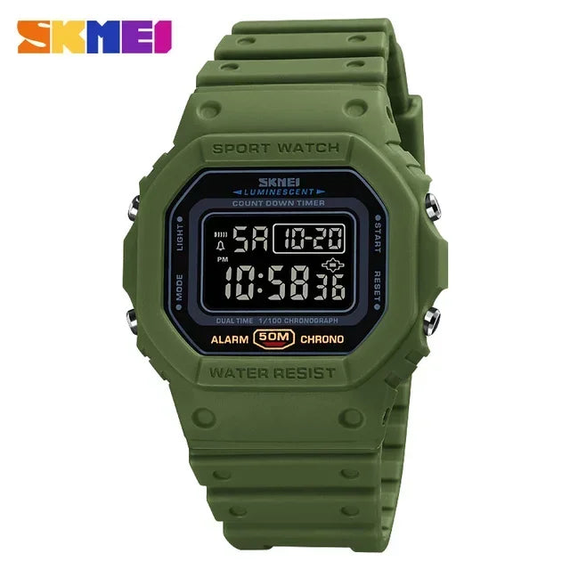 SKMEI 1628 Luxury Digital Men's Watch Sports Waterproof Military Backlight