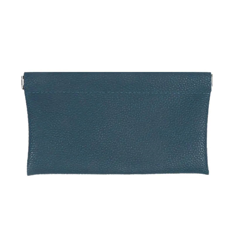 Self-Closing Long Wallet Artificial Leather Passport ID Cash Card Cable Holder