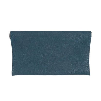 Self-Closing Long Wallet Artificial Leather Passport ID Cash Card Cable Holder