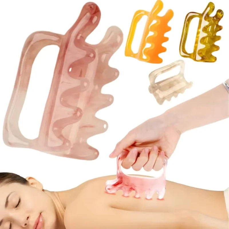 Resin Double-Push SPA Massager Tool for Spine, Waist & Shoulder Fatigue Relief