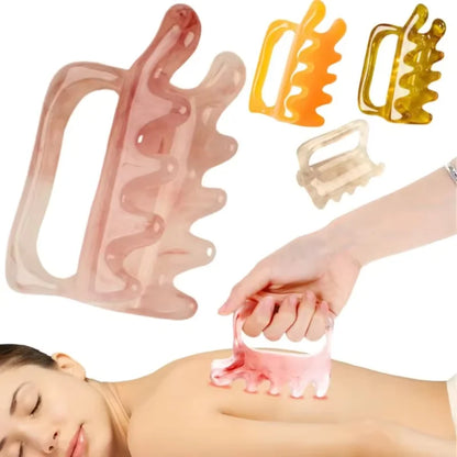 Resin Double-Push SPA Massager Tool for Spine, Waist & Shoulder Fatigue Relief