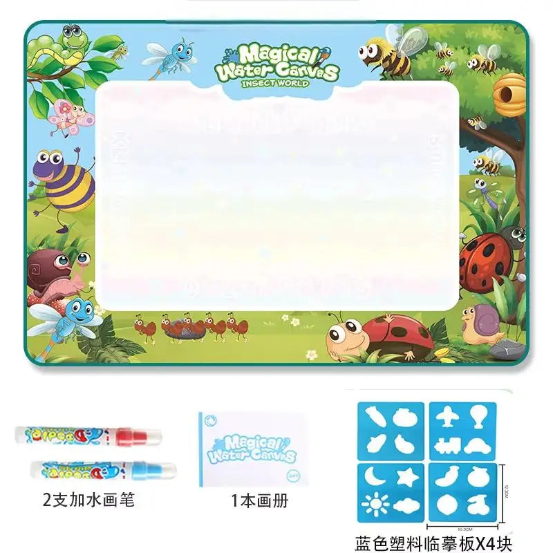 Oversized Magical Water Canvas pens Montessori Toys Learning Blanket Writing Children Drawing Repeated Graffiti Painting kid toy