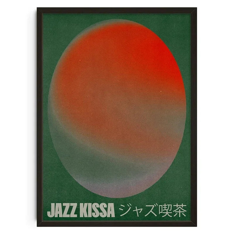 Retro Abstract Nourishing Soul Classic Wall Art,  Canvas Print Poster, Suitable for Home, Living Room, Room Decoration Painting