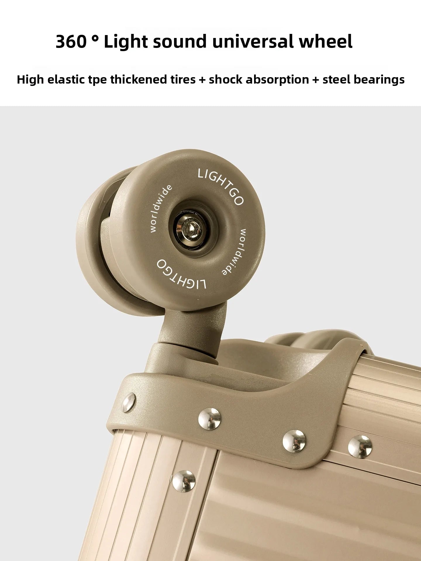 LIGHTGO Aluminum Magnesium Alloy Suitcase 20 Inch Carry On, TSA Lock Hardcase Business Travel Luggage