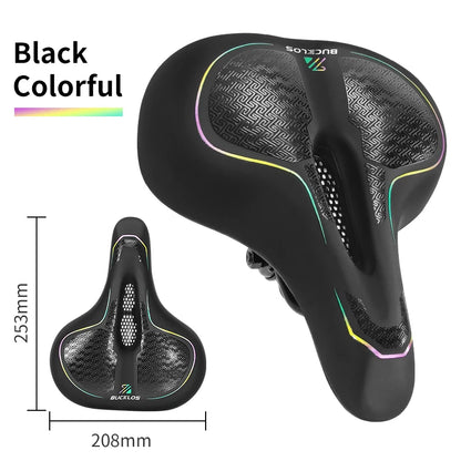 BUCKLOS MTB Shock-Absorption Saddle Soft Ergonomic Bicycle Saddle Waterproof Comfortable Mountain Bike Saddle Bicycle Parts