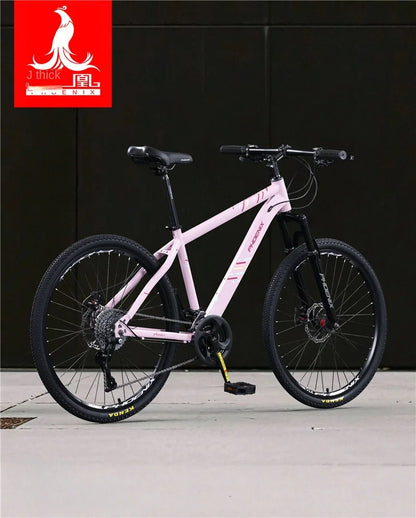 FJ High Carbon Steel Mountain Bike Men's And Women's Variable Speed Shock Absorber Racing Teenage Female Student Adult Bike 2025