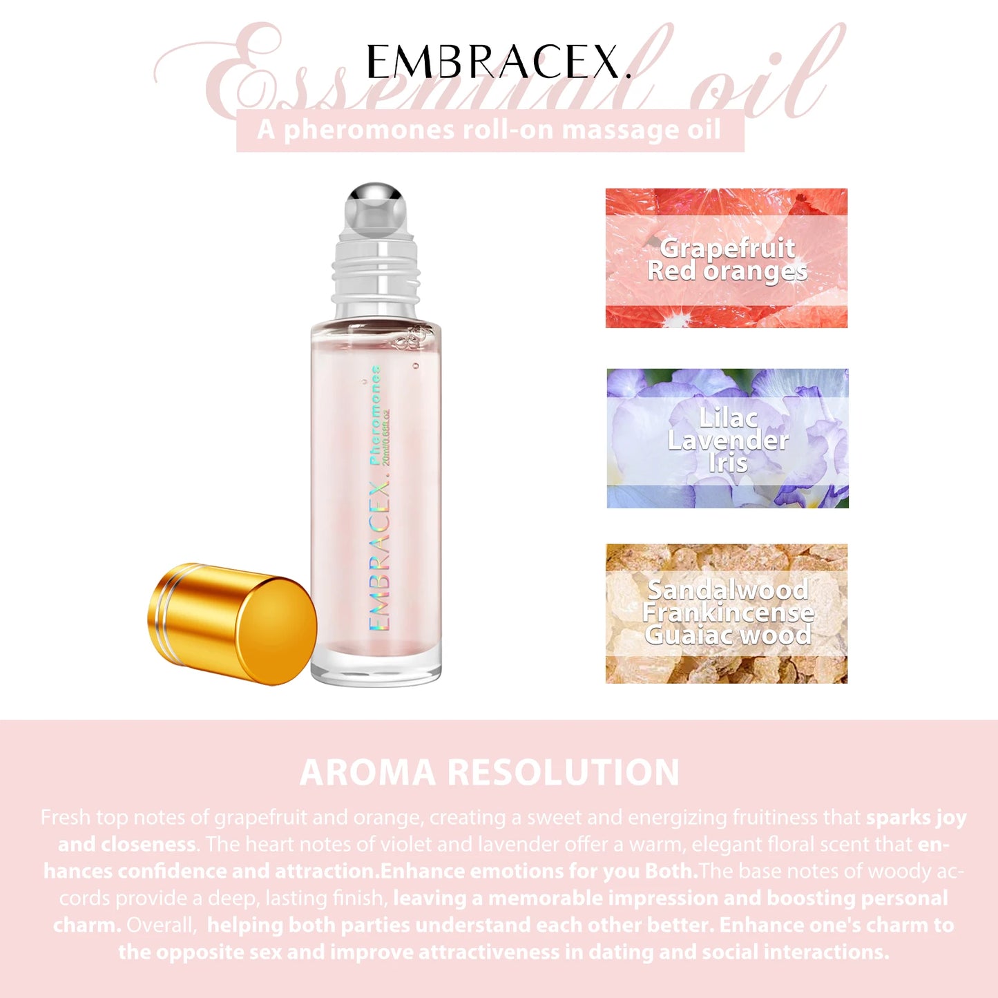 Pheromone Perfume Essential Oil (20 ml) – Long-Lasting Natural Car & Travel Air Freshener