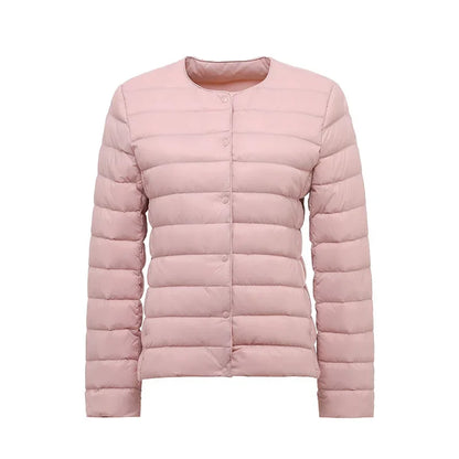 9 Color Women Puffer Jackets 90% Ultra Light Duck Down Women Matt Fabric Lightweight Coat Warm Female Windbreaker Parka