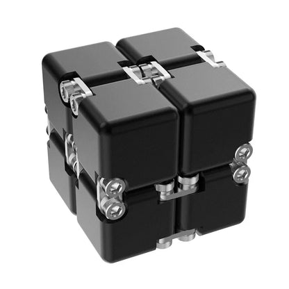 Metal Magic Cube Stress Relief Toy Cube Portable Educational Toys Decompresses Relax Toys for Children Adults Birthday Gift
