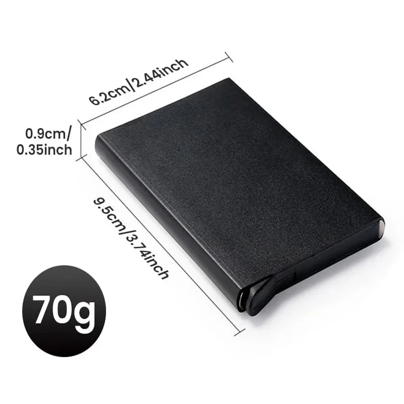 Men’s RFID Blocking Pop-Up Slim Wallet Credit Card Holder Small Money Case