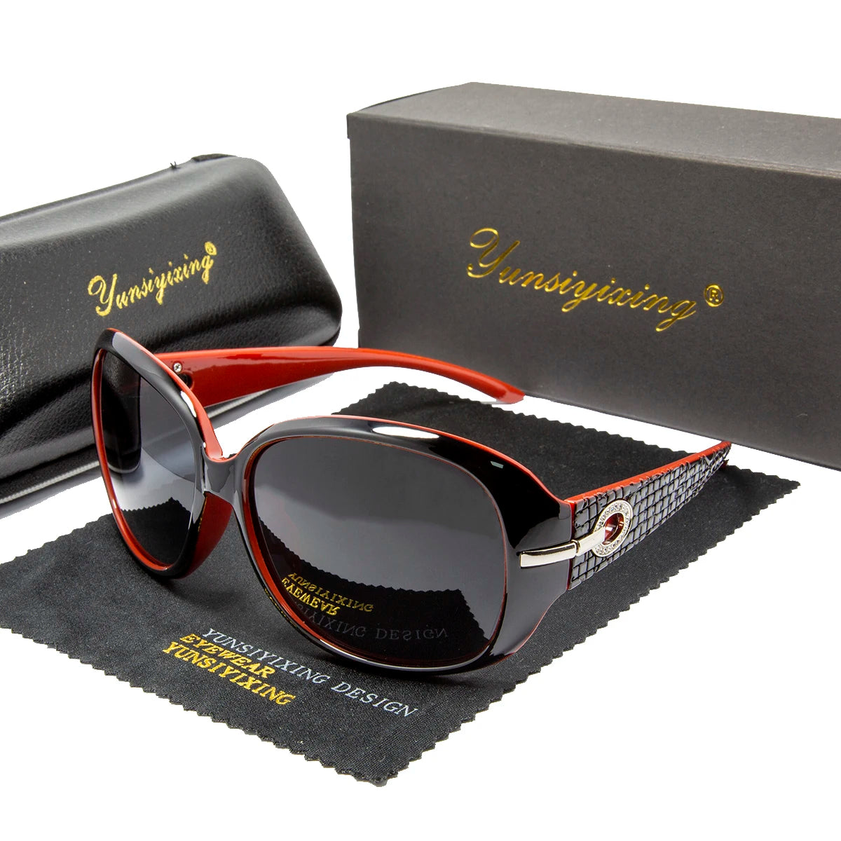 Polarized Women’s Sunglasses Big Frame Vintage Fashion UV400 Designer Eyewear