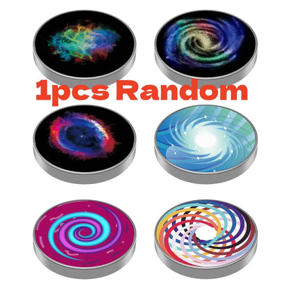 Stainles Steel Decompression Gyroscope Toy Stress resistant Metal Fingertip Rotating Galaxy Star Gyroscope Table Children's Gif