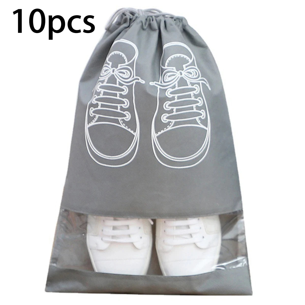 2/5/10 Shoes Storage Bag Closet Organizer Non Woven Travel Portable Bag Waterproof Pocket Clothing Classified Draw Hanging Bag