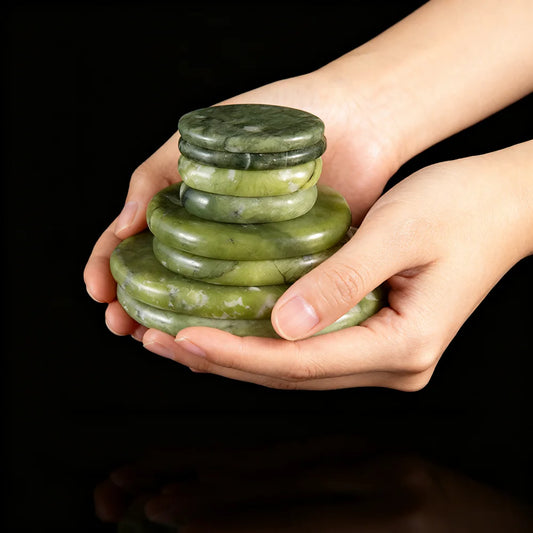Natural Jade Hot Massage Stone 1PC Full Body Face Neck Relaxation Therapy Tool