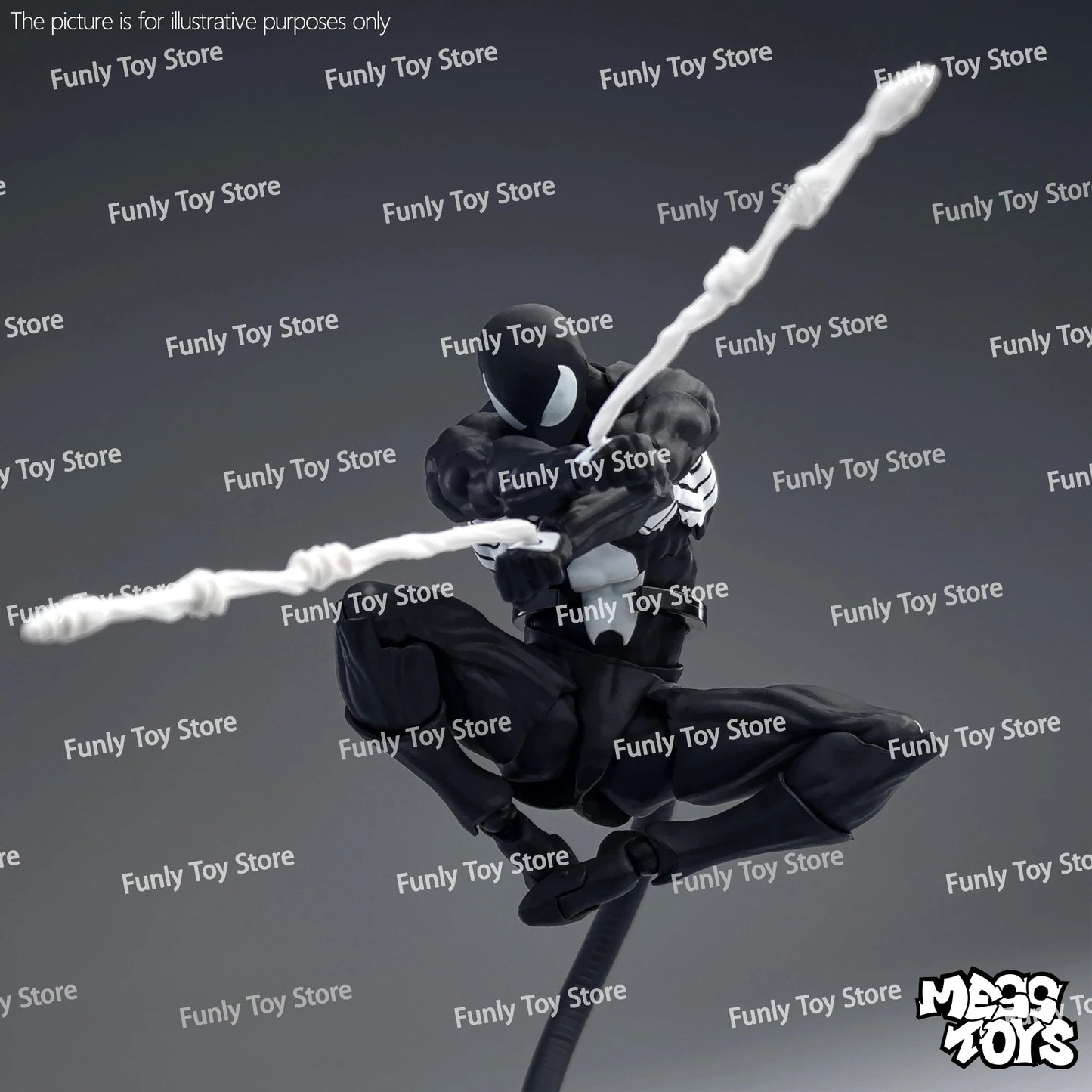 In Stock Mess Toys Spider Man Symbiote Spiderman Messtoys Black Suit Neighbor Scarlet Spider Anime Action Figure Gifts Toys