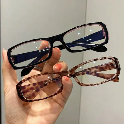 Small Square Glasses Women Retro Harajuku Y2K Clear Blue Light Blocking Eyewear