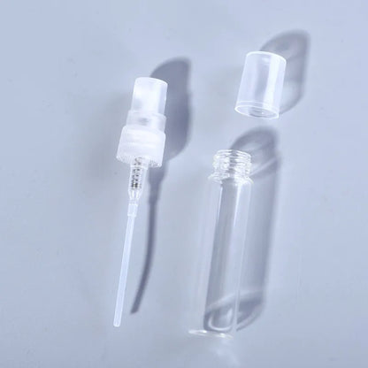 50pcs 100ml 2ML- 10ML Mini Clear Plastic Spray Bottle Empty Perfume Atomizer Sample Bottles for Travel Essential Perfume Liquid