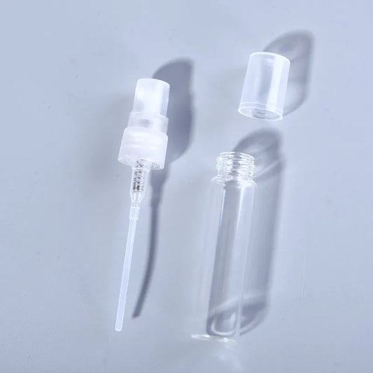 50pcs 100ml 2ML- 10ML Mini Clear Plastic Spray Bottle Empty Perfume Atomizer Sample Bottles for Travel Essential Perfume Liquid