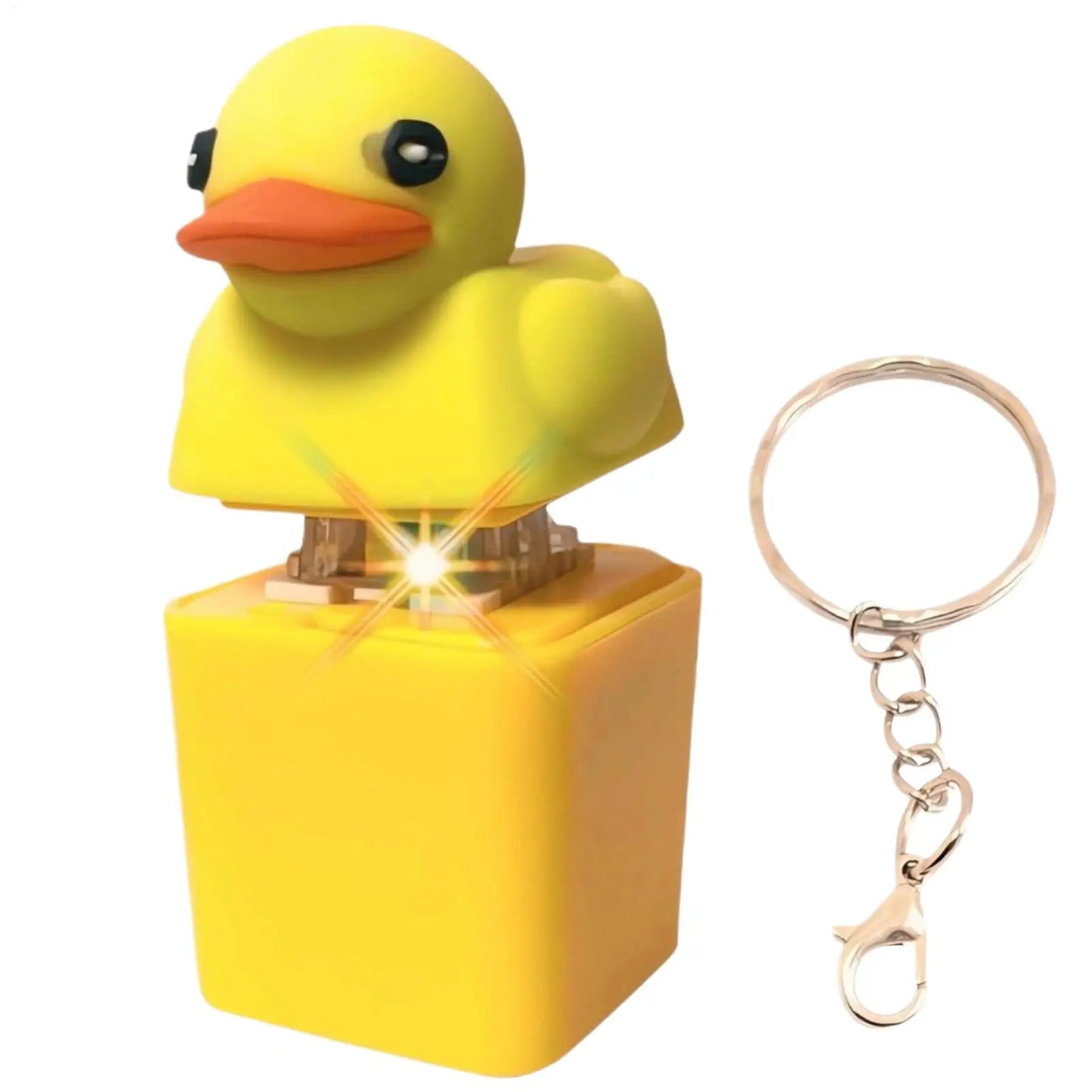 Fidget Toy That Quacks Fidget Quacking Button Keyring Sensory Toys Keycaps That Quack Stress Reliever For Attention And Fun