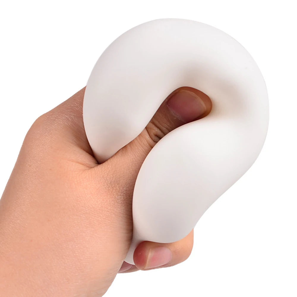 1Pc Cute Tofu Squishy Ball Stress Relief Sensory Toy Decompression Dough Ball Fidgets Toys for Adults Children Birthday Gifts