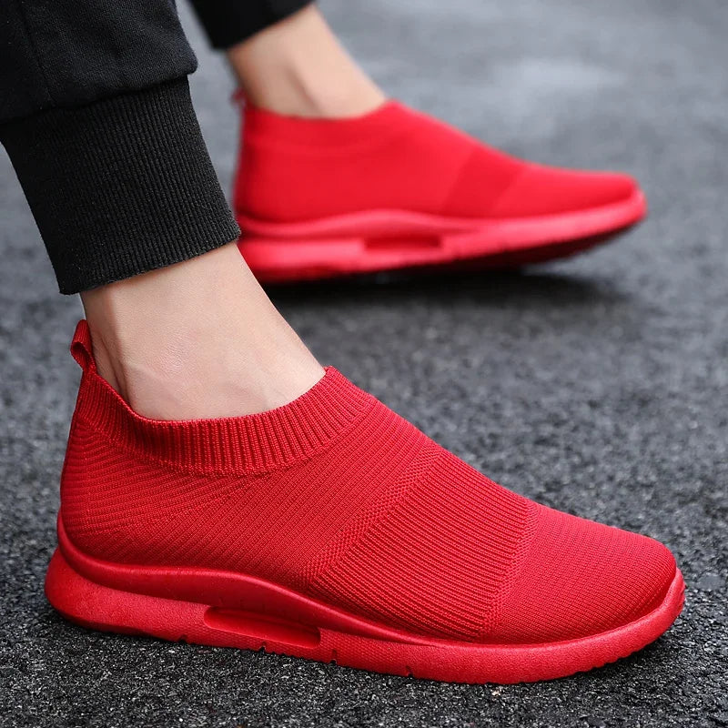 Damyuan Men Light Running Shoes Jogging Shoes Breathable Man Sneakers Slip on Loafer Shoe Men's Casual Shoes Size 46 2020