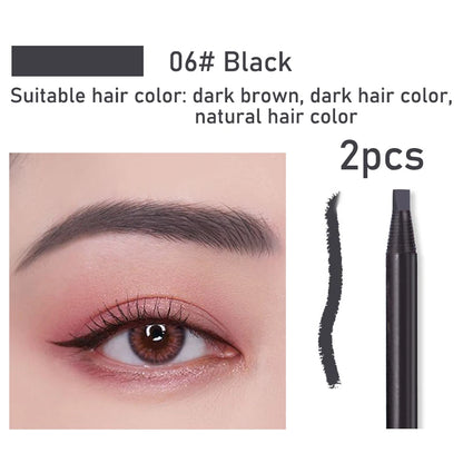 1pcs Long-Lasting Waterproof Eyebrow Pencil with Brush – Microblading Peel-Off Brow Pencil for Precise Shaping