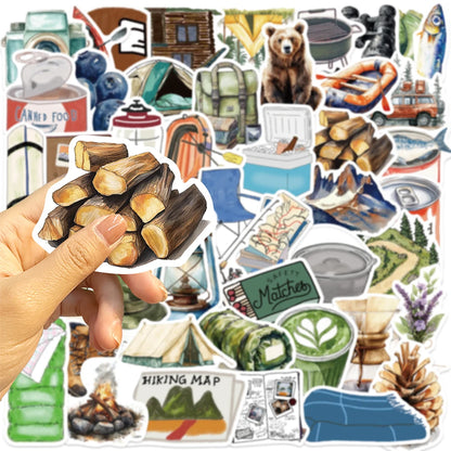 10/30/50/100pcs Retro Art Watercolor Travel Graffiti Stickers Aesthetic Decals Laptop Phone Diary Scrapbook Decoration Sticker