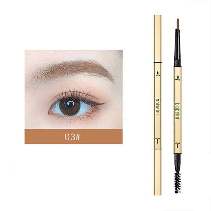 Dual-Ended Waterproof Eyebrow Pencil – Ultra-Fine Tip for Natural, Long-Lasting Brows