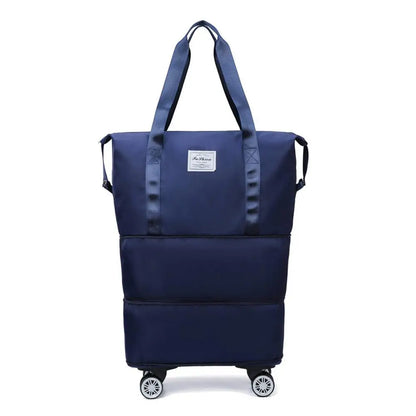 Travel Portable Large Capacity Detachable Universal Wheel Storage Bag Check-In Bag with Wheel Double Layer Carry-On Bag