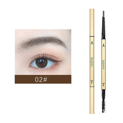 Dual-Ended Waterproof Eyebrow Pencil – Ultra-Fine Tip for Natural, Long-Lasting Brows