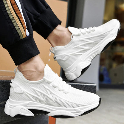 Sneakers Men Elevator Shoes Height Increase Shoes For Men Casual Insole 10cm 8cm 6cm Optional Heels Moccasins Taller Male Sports