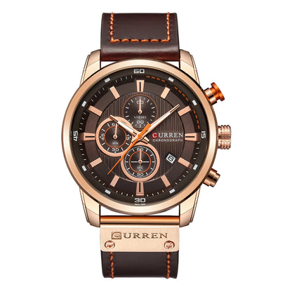 CURREN Luxury Men’s Quartz Watch Chronograph Sport Date Fashion Wristwatch 2025
