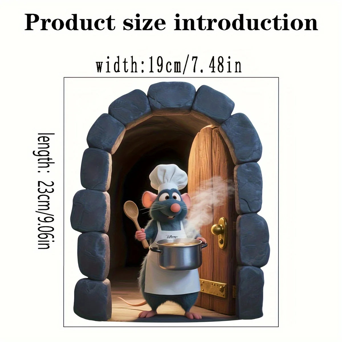 1 Piece of Ratatouille Creative Design, Self-Adhesive Wall Stickers for Home, Suitable for Living Room and Bedroom Decoration, Kitchen Walls, Background Walls