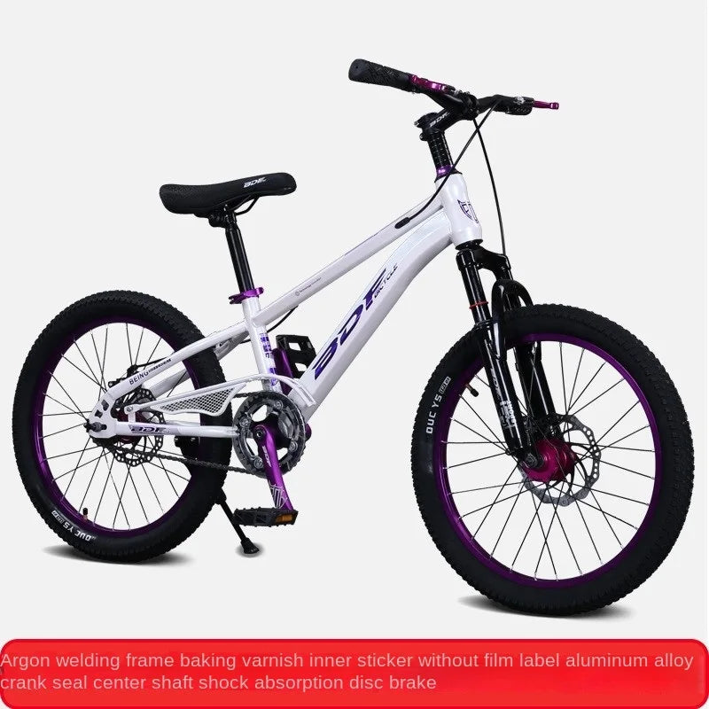 Cooya Children's Bicycle 22/24 Inch Mountain Bike Dual Disc Brake High Carbon Steel Hard Frame Suitable For 10-16 Years Old 2025